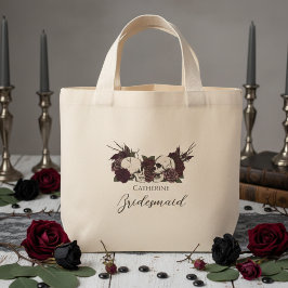 Gotische Schedel & Roos Bruidsmeisje Mini Tote Bag