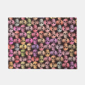 Gotische schedel Roze Groen Kleurrijke Pop Art Des Deurmat (Voorkant)