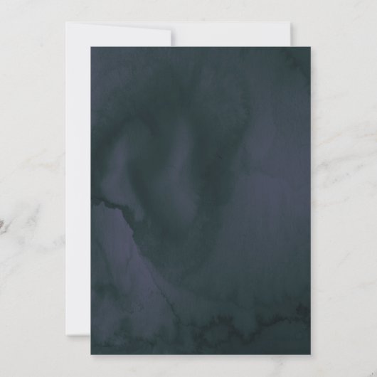 Gotische schedel & Rozen Elegant Handvasten Kaart (Achterkant)