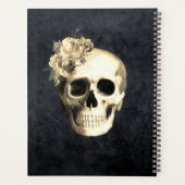 Gotische schedel Rozen gepersonaliseerd 2026 Planner (Achterkant)