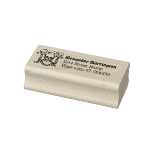 Gotische Schedel, Sleutels, Kettingen Naam  Retour Rubberstempel