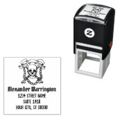 Gotische schedel, Sleutels, Kettingen Naam Retoura Zelfinktende Stempel (In situ)