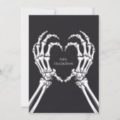  Gotische Schedel Spooky Halloween Baby shower Kaart (Achterkant)