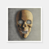 Gotische schedel Spooky Skelet Gezicht Halloween P Servetten (Voorkant)