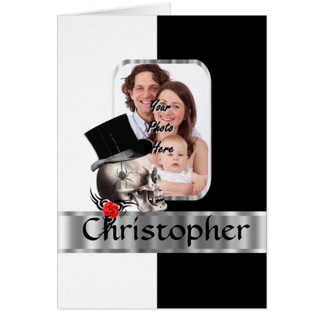 Gotische schedel tattoo (Voorkant)