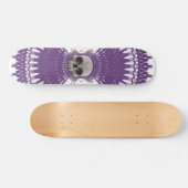 Gotische schedel Tribal Fractal Design: Skateboard (Horizontaal)
