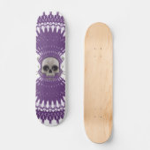 Gotische schedel Tribal Fractal Design: Skateboard (Voorkant)