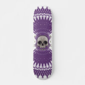 Gotische schedel Tribal Fractal Design: Skateboard (Voorkant)