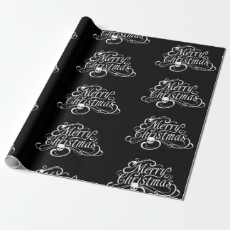 Gotische schedel Vrolijk kerstinpakpapier Cadeaupapier
