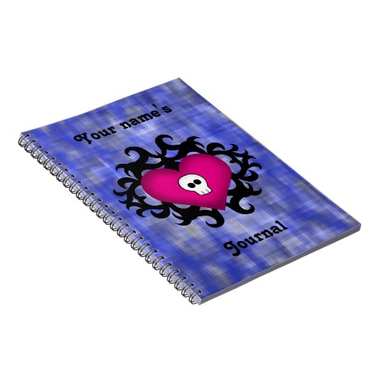 Gotische schedelhart notitieboek (Rechterzijde)