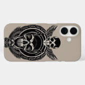 Gotische schedelkunst met ingewikkelde details Case-Mate iPhone case (Achterkant (horizontaal))