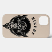 Gotische schedelkunst met ingewikkelde details Case-Mate iPhone case (Achterkant (horizontaal))