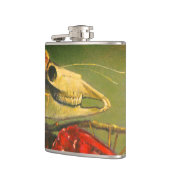 Gotische schedelmottenkolf heupfles (Links)