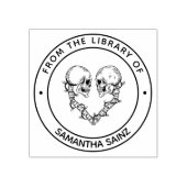 Gotische schedels donkerder uit de bibliotheek van rubberstempel (Afrduk)
