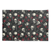 Gotische schedels en Rozen Beddegoed Kussensloop (Achterkant)