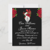 Gotische schedels en Rozen Kaart (Voorkant)