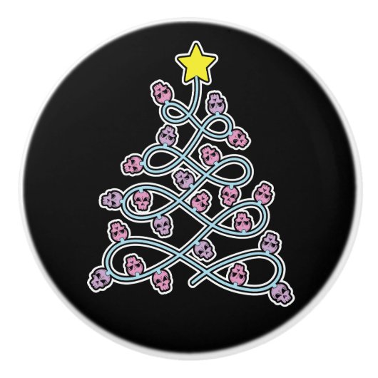 Gotische schedels Kerstboom knop (Voorkant)