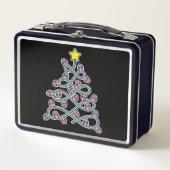 Gotische schedels Kerstboom Lunchbox (Voorkant)
