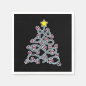 Gotische schedels Kerstboom Papier servetten (Voorkant)