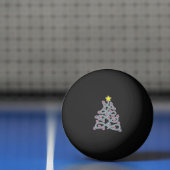 Gotische schedels Kerstboom Ping Pong Ballen (Net)
