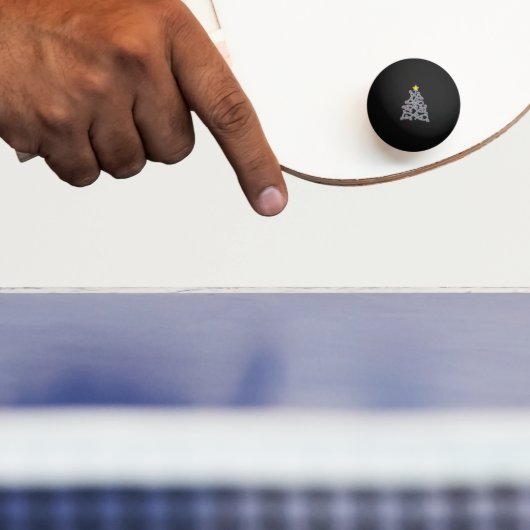 Gotische schedels Kerstboom Ping Pong Ballen (Peddel)