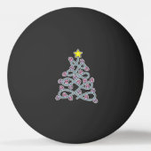 Gotische schedels Kerstboom Ping Pong Ballen (Achterkant)