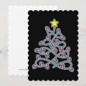 Gotische schedels Kerstboom plat Wenskaart Kaart (Voorkant / Achterkant)