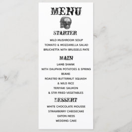 Gotische schedels Menu