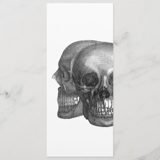 Gotische schedels Menu (Achterkant)