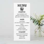Gotische schedels Menu (Staand voorkant)