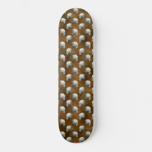 Gotische schedels op koper persoonlijk skateboard