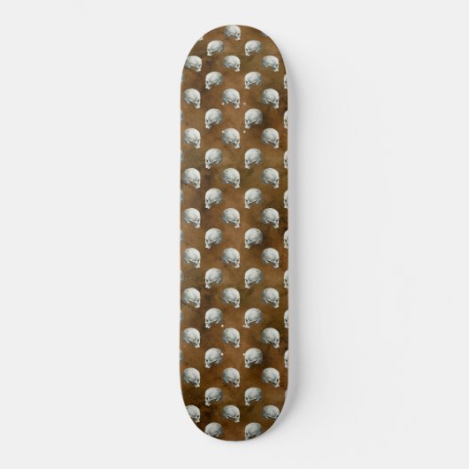 Gotische schedels op koper persoonlijk skateboard (Voorkant)