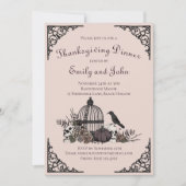 Gotische schedels, pompoen & herfstbladeren Thanks Kaart (Voorkant)