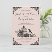 Gotische schedels, pompoen & herfstbladeren Thanks Kaart (Staand voorkant)