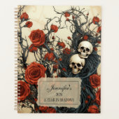 Gotische schedels & rozen planner (Voorkant)