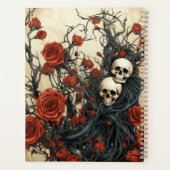 Gotische schedels & rozen planner (Achterkant)