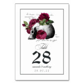 Gotische schedeltafel nummer kaart (Voorkant)