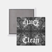 Gotische schone vuile vaatwasser caleidoscoop magneet (Voorkant / Achterkant)