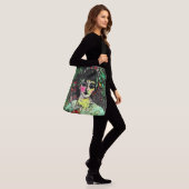 Gotische schoonheidsportret crossbody tas (Op model)