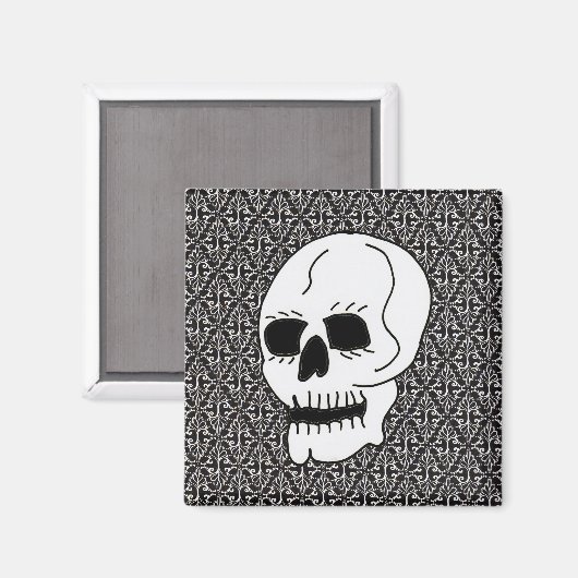 Gotische Scroll en Skull Magneet (Voorkant / Achterkant)