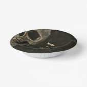 Gotische Sepia Halve schedel Hoofd Hallobruiloft Papieren Kommen (Gebogen)