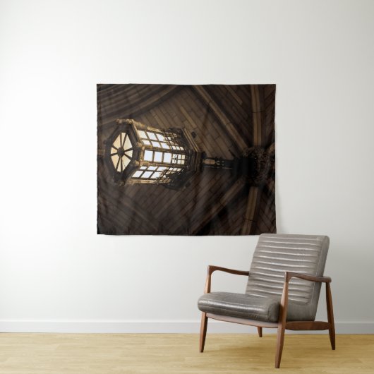 Gotische sepia hangend licht wandkleed (In Situ (horizontaal))