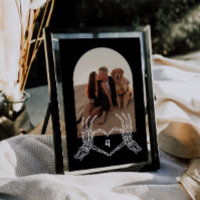 Gotische Skelet Handen Arch Foto Tafel Nummers