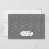 Gotische Skelet Handen Rozen Bruiloft Save the Dat Date (Achterkant)