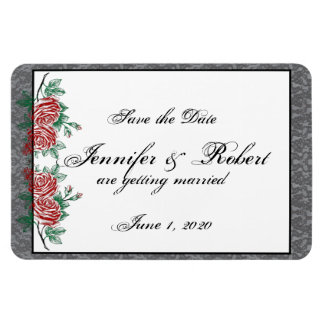 Gotische Skelet Handen Rozen Bruiloft Save the Dat Magneet