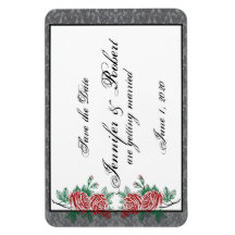 Gotische Skelet Handen Rozen Bruiloft Save the Dat