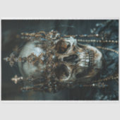 Gotische Skelet Schedel Decoupage Tissue Paper Tissuepapier (Voorkant)