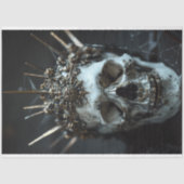 Gotische Skelet Schedel Decoupage Tissue Paper Tissuepapier (Voorkant)