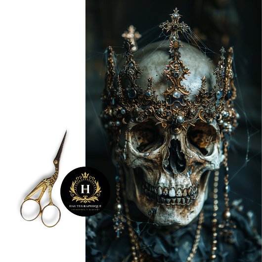 Gotische Skelet Schedel Decoupage Tissue Paper Tissuepapier