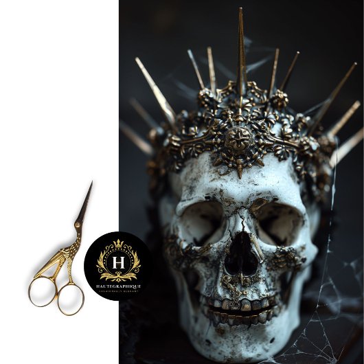 Gotische Skelet Schedel Decoupage Tissue Paper Tissuepapier